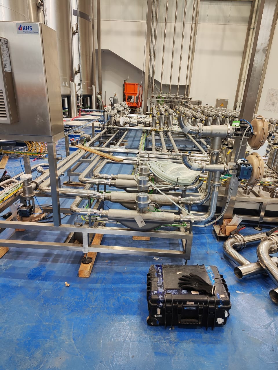 Instalação de Linha de Tubulação Industrial