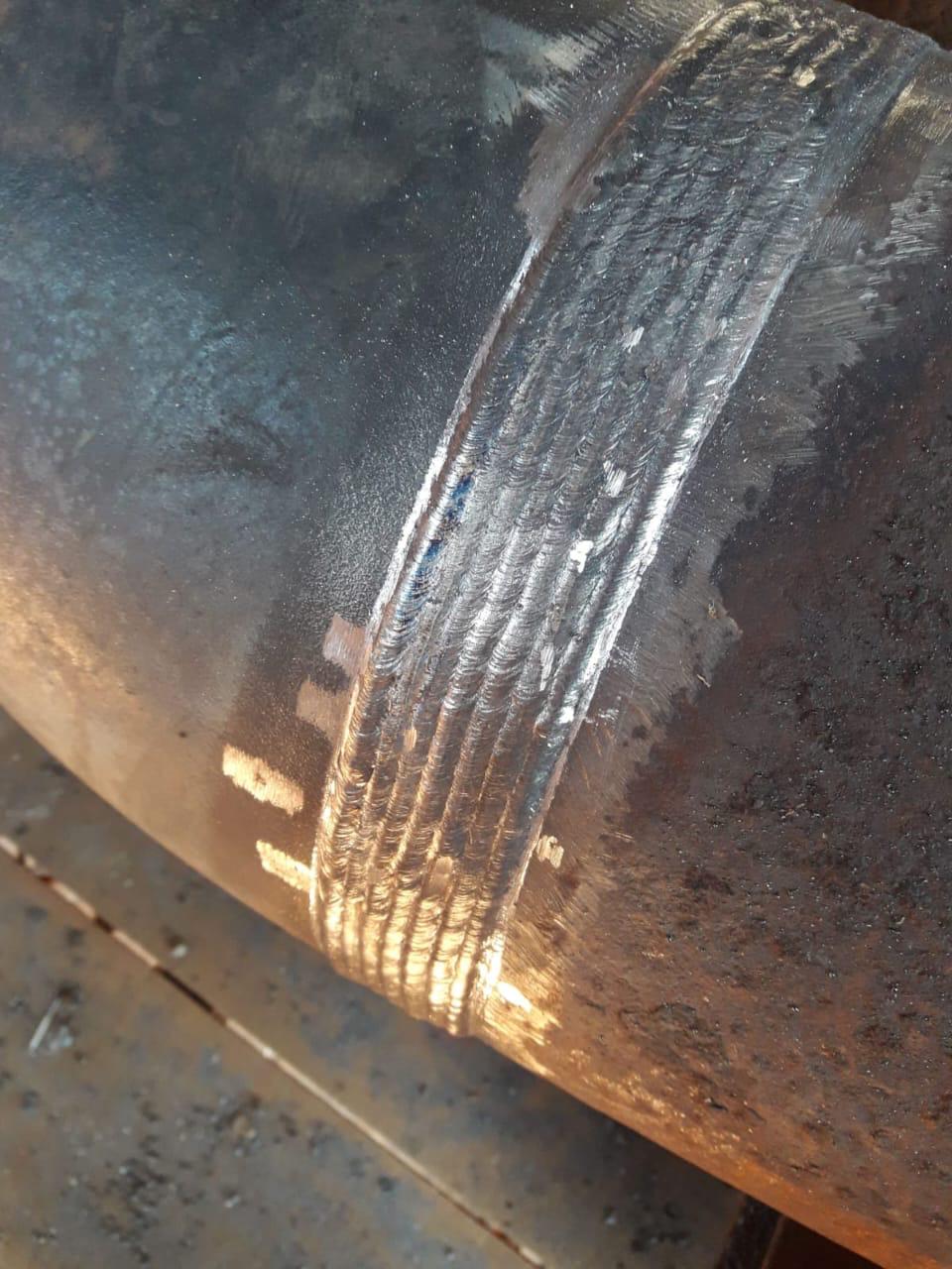 Serviços realizados na parte de pressão de caldeira